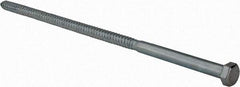 Value Collection - 1/2" Screw, 14" Length Under Head, Steel, Hex Head Lag Screw - Zinc Plated, Grade 2 - Makers Industrial Supply