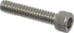 Value Collection - #4-40 UNC Hex Socket Drive, Socket Cap Screw - Grade 18-8 Stainless Steel, Uncoated, Fully Threaded, 9/16" Length Under Head - Makers Industrial Supply