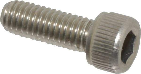 Value Collection - #10-32 UNF Hex Socket Drive, Socket Cap Screw - Grade 18-8 Stainless Steel, Uncoated, Fully Threaded, 9/16" Length Under Head - Makers Industrial Supply