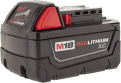 Milwaukee Tool - 18 Volt Lithium-Ion Power Tool Battery - 3 Ahr Capacity, 1 hr Charge Time, Series M18 XC RED - Makers Industrial Supply