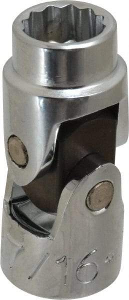 Proto - 7/16", 3/8" Drive, Standard Hand Socket - 12 Points, 1-3/4" OAL, Alloy Steel, Chrome Finish - Makers Industrial Supply