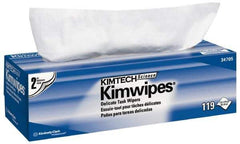 Kimtech - Dry Clean Room/Lab/Critical Task Wipes - Pop-Up, 11-3/4" x 11-3/4" Sheet Size, White - Makers Industrial Supply