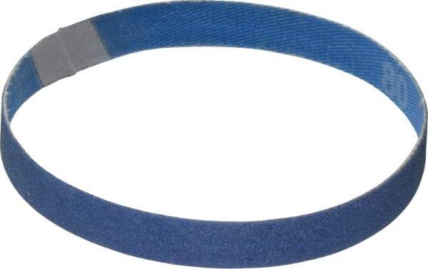 Norton - 1/2" Wide x 12" OAL, 80 Grit, Zirconia Alumina Abrasive Belt - Zirconia Alumina, Medium, Coated, X Weighted Cloth Backing, Series R823 - Makers Industrial Supply