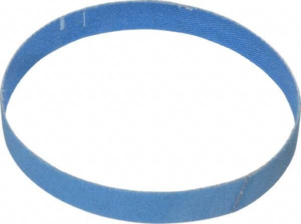 Norton - 1/2" Wide x 12" OAL, 120 Grit, Zirconia Alumina Abrasive Belt - Zirconia Alumina, Fine, Coated, X Weighted Cloth Backing, Series R823 - Makers Industrial Supply