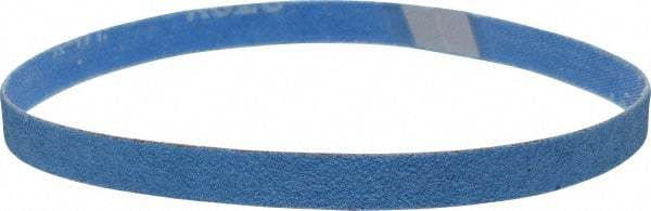 Norton - 1/2" Wide x 18" OAL, 60 Grit, Zirconia Alumina Abrasive Belt - Zirconia Alumina, Medium, Coated, X Weighted Cloth Backing, Series R823 - Makers Industrial Supply