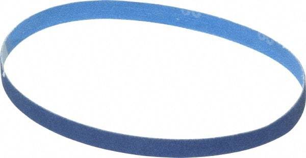 Norton - 1/2" Wide x 18" OAL, 80 Grit, Zirconia Alumina Abrasive Belt - Zirconia Alumina, Medium, Coated, X Weighted Cloth Backing, Series R823 - Makers Industrial Supply