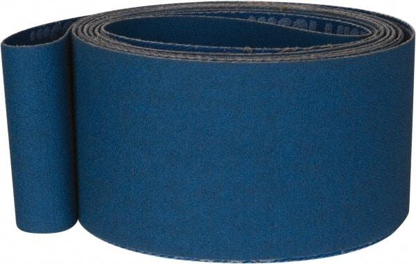 Norton - 2" Wide x 132" OAL, 120 Grit, Zirconia Alumina Abrasive Belt - Zirconia Alumina, Fine, Coated, X Weighted Cloth Backing, Series R823 - Makers Industrial Supply