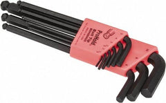 Bondhus - 9 Piece L-Key Ball End Hex Key Set - Hex Range 1.5 to 10mm - Makers Industrial Supply