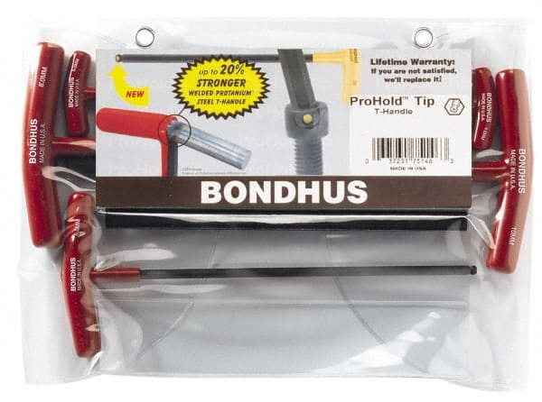 Bondhus - 5 Piece T-Handle Hex Key Set - Makers Industrial Supply