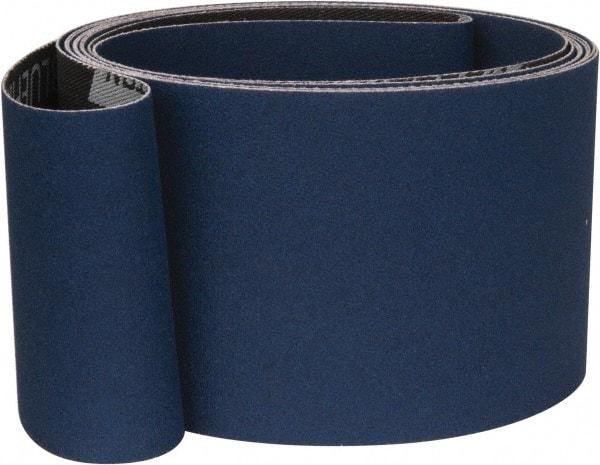 Norton - 3" Wide x 132" OAL, 120 Grit, Zirconia Alumina Abrasive Belt - Zirconia Alumina, Fine, Coated, X Weighted Cloth Backing, Series R823 - Makers Industrial Supply