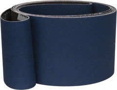 Norton - 3" Wide x 132" OAL, 24 Grit, Zirconia Alumina Abrasive Belt - Zirconia Alumina, Very Coarse, Coated, Y Weighted Cloth Backing, Series R824 - Makers Industrial Supply