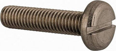 Value Collection - M8x1.25 Metric Coarse, 35mm Length Under Head Slotted Drive Machine Screw - Pan Head, Grade 18-8 & A2 Stainless Steel, Uncoated, Without Washer - Makers Industrial Supply