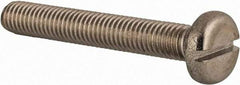 Value Collection - M8x1.25 Metric Coarse, 55mm Length Under Head Slotted Drive Machine Screw - Pan Head, Grade 18-8 & A2 Stainless Steel, Uncoated, Without Washer - Makers Industrial Supply