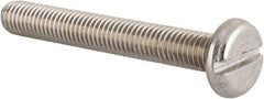 Value Collection - M8x1.25 Metric Coarse, 60mm Length Under Head Slotted Drive Machine Screw - Pan Head, Grade 18-8 & A2 Stainless Steel, Uncoated, Without Washer - Makers Industrial Supply