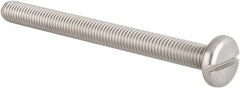 Value Collection - M8x1.25 Metric Coarse, 90mm Length Under Head Slotted Drive Machine Screw - Pan Head, Grade 18-8 & A2 Stainless Steel, Uncoated, Without Washer - Makers Industrial Supply