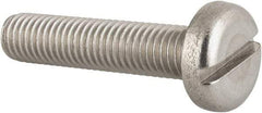 Value Collection - M10x1.50 Metric Coarse, 45mm Length Under Head Slotted Drive Machine Screw - Pan Head, Grade 18-8 & A2 Stainless Steel, Uncoated, Without Washer - Makers Industrial Supply