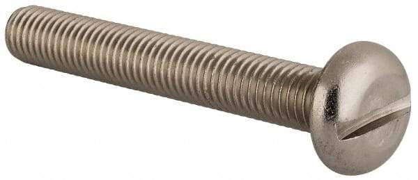 Value Collection - M10x1.50 Metric Coarse, 70mm Length Under Head Slotted Drive Machine Screw - Pan Head, Grade 18-8 & A2 Stainless Steel, Uncoated, Without Washer - Makers Industrial Supply