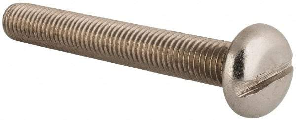 Value Collection - M10x1.50 Metric Coarse, 75mm Length Under Head Slotted Drive Machine Screw - Pan Head, Grade 18-8 & A2 Stainless Steel, Uncoated, Without Washer - Makers Industrial Supply