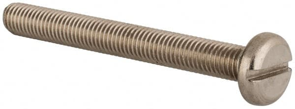 Value Collection - M10x1.50 Metric Coarse, 90mm Length Under Head Slotted Drive Machine Screw - Pan Head, Grade 18-8 & A2 Stainless Steel, Uncoated, Without Washer - Makers Industrial Supply