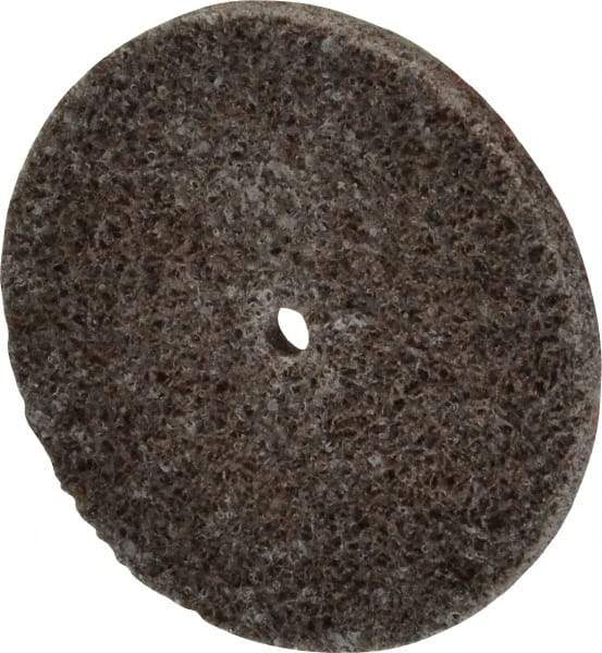 3M - 1-1/2" Diam, 1/8" Face Width, 1/8" Center Hole, Fine Grade, Aluminum Oxide Deburring Wheel - Unitized, Medium Density 5 Grade, 30,100 RPM - Makers Industrial Supply