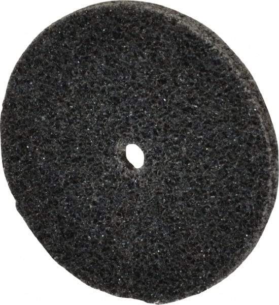 3M - 1-1/2" Diam, 1/8" Face Width, 1/8" Center Hole, Medium Grade, Silicon Carbide Deburring Wheel - Unitized, Hard Density 7 Grade, 30,100 RPM - Makers Industrial Supply