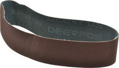 Made in USA - 2" Wide x 18-15/16" OAL, 120 Grit, Aluminum Oxide Abrasive Belt - Aluminum Oxide, Fine, Coated - Makers Industrial Supply