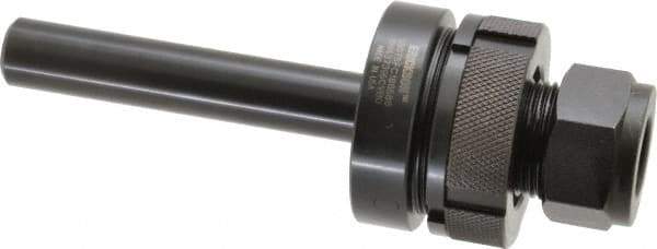 Kennametal - Straight Shank, Series DA180, Double Angle Reamer Collet Chuck - 2.88 Inch Projection, 1/32 to 3/4 Inch Collet Capacity, 4 Inch Shank Length, Through Coolant - Exact Industrial Supply