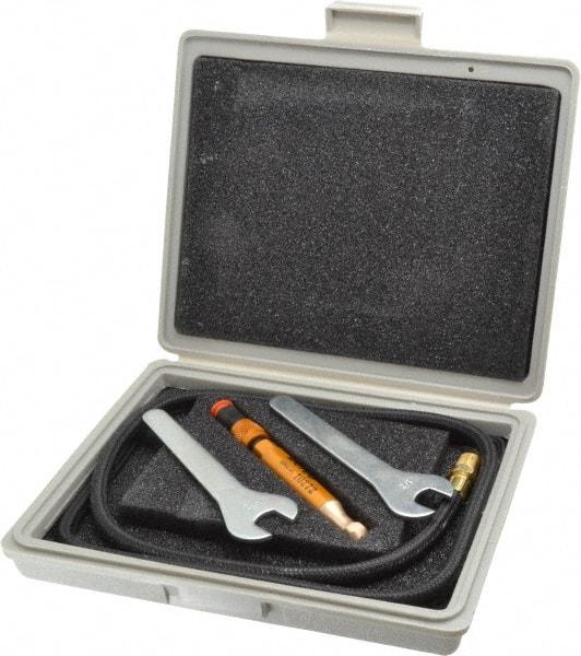 Dotco - 20,000 BPM, 90 psi, 1/8 NPT Inlet, Air Engraving Pen Kit - 60" Hose, 620.53 kPa Air Pressure, Includes 15Z-710 Air Marking Pen, Carrying Case, Foot Air Hose Assembly, NPT Fitting, Wrench - Makers Industrial Supply