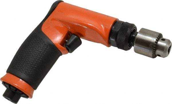 Dotco - 1/4" Keyed Chuck - Pistol Grip Handle, 3,800 RPM, 0.4 hp, 90 psi - Makers Industrial Supply