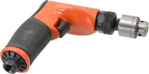 Dotco - 1/4" Keyed Chuck - Pistol Grip Handle, 3,200 RPM, 0.4 hp, 90 psi - Makers Industrial Supply