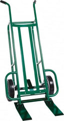 Valley Craft - 1,000 Lb Capacity 48" OAH Hand Truck - Dual Handle, Steel, Pneumatic Wheels - Makers Industrial Supply