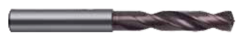 4.2mm Dia. - Carbide HP 3XD Drill-140Â° Point-Coolant-Bright - Makers Industrial Supply