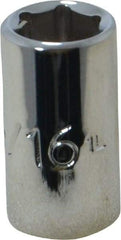 Proto - 5/16", 1/4" Drive, Standard Hand Socket - 6 Points, 7/8" OAL, Chrome Finish - Makers Industrial Supply