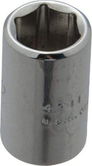 Proto - 11/32", 1/4" Drive, Standard Hand Socket - 6 Points, 7/8" OAL, Chrome Finish - Makers Industrial Supply