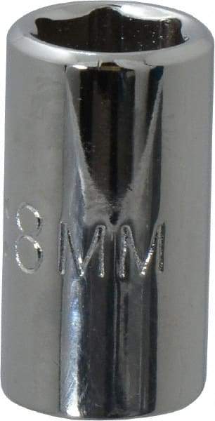 Proto - 1/4" Drive, Standard Hand Socket - 6 Points, 7/8" OAL, Chrome Vanadium, Chrome Finish - Makers Industrial Supply