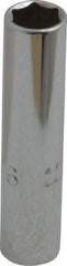 Proto - 5/16", 1/4" Drive, Deep Hand Socket - 6 Points, 2" OAL, Chrome Vanadium, Chrome Finish - Makers Industrial Supply