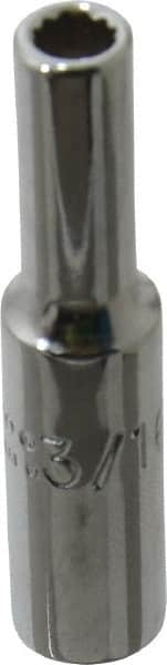 Proto - 1-1/2", 1/2" Drive, Deep Hand Socket - 12 Points, 2" OAL, Chrome Finish - Makers Industrial Supply