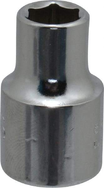 Proto - 5/16", 3/8" Drive, Standard Hand Socket - 6 Points, 1-3/32" OAL, Chrome Finish - Makers Industrial Supply