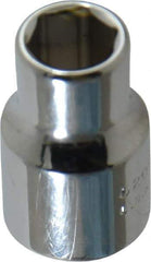 Proto - 3/8" Drive, Standard Hand Socket - 6 Points, 1-3/32" OAL, Chrome Vanadium, Chrome Finish - Makers Industrial Supply