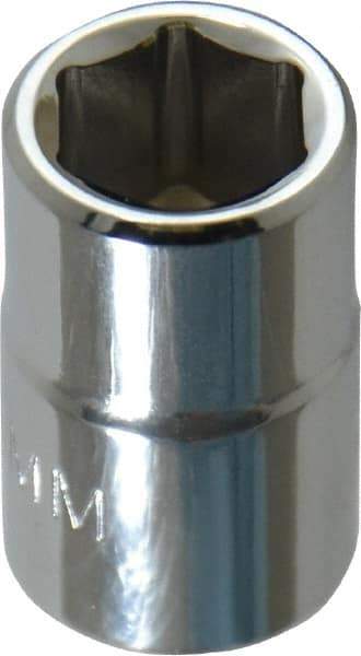 Proto - 3/8" Drive, Standard Hand Socket - 6 Points, 1-3/32" OAL, Chrome Finish - Makers Industrial Supply