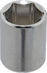 Proto - 3/8" Drive, Standard Hand Socket - 12 Points, 1-3/16" OAL, Chrome Finish - Makers Industrial Supply