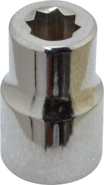 Proto - 1/4", 3/8" Drive, Standard Hand Socket - 8 Points, 1-5/64" OAL, Chrome Finish - Makers Industrial Supply