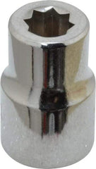 Proto - 1/4", 3/8" Drive, Standard Hand Socket - 8 Points, 1-5/64" OAL, Chrome Finish - Makers Industrial Supply