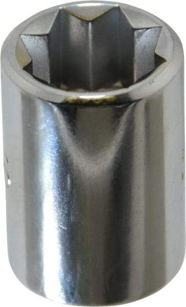 Proto - 7/16", 3/8" Drive, Standard Hand Socket - 8 Points, 1-5/64" OAL, Chrome Finish - Makers Industrial Supply