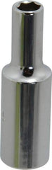 Proto - 1/4", 3/8" Drive, Deep Hand Socket - 6 Points, 2-1/8" OAL, Chrome Finish - Makers Industrial Supply