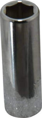 Proto - 3/8" Drive, Deep Hand Socket - 6 Points, 2-1/8" OAL, Chrome Finish - Makers Industrial Supply