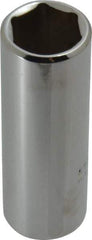 Proto - 3/8" Drive, Deep Hand Socket - 6 Points, 2-1/8" OAL, Chrome Finish - Makers Industrial Supply