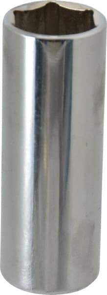 Proto - 3/8" Drive, Deep Hand Socket - 6 Points, 2-3/4" OAL, Chrome Finish - Makers Industrial Supply