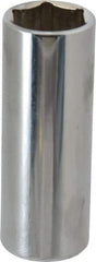 Proto - 3/8" Drive, Deep Hand Socket - 6 Points, 2-3/4" OAL, Chrome Finish - Makers Industrial Supply