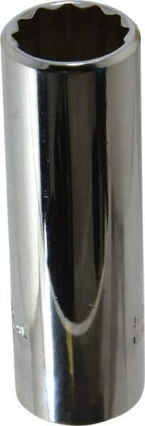 Proto - 5/8", 3/8" Drive, Deep Hand Socket - 12 Points, 2-3/4" OAL, Chrome Vanadium, Chrome Finish - Makers Industrial Supply